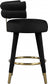 Yorztif Velvet Counter Stool