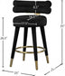 Yorztif Velvet Counter Stool