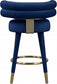 Yorztif Velvet Counter Stool
