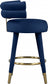 Yorztif Velvet Counter Stool