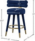 Yorztif Velvet Counter Stool