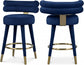 Yorztif Velvet Counter Stool