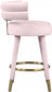 Yorztif Velvet Counter Stool