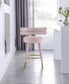 Yorztif Velvet Counter Stool