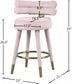 Yorztif Velvet Counter Stool