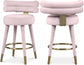 Yorztif Velvet Counter Stool