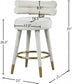 Yorztif Velvet Counter Stool