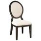 Alywt 5-piece Round Storage Base Dining Table Set Dark Cocoa