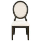 Alywt 5-piece Round Storage Base Dining Table Set Dark Cocoa