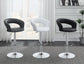 743021 Azarrab 29" Adjustable Height Bar Stool White and Chrome