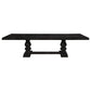 132121 Splehp 7-piece Rectangular Dining Table Set Distressed Noir