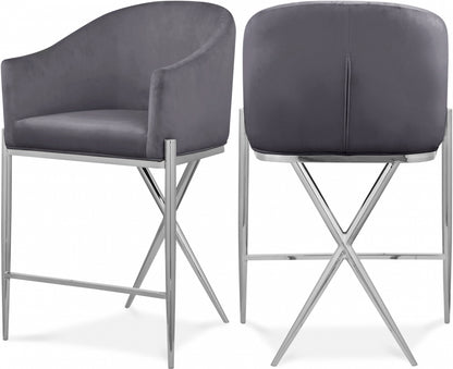 Reivax Velvet Counter Stool