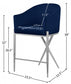 Reivax Velvet Counter Stool