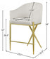 Reivax Velvet Counter Stool