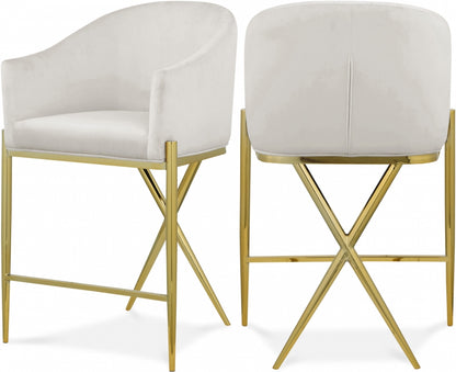 Reivax Velvet Counter Stool