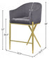 Reivax Velvet Counter Stool