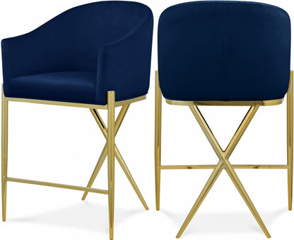 Reivax Velvet Counter Stool