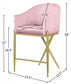 Reivax Velvet Counter Stool