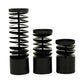 Black Metal Candle Holder, Set of 3 6", 8", 12"H