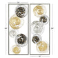 SET OF 2 BLACK METAL CONTEMPORARY WALL DECOR 14"W, 36"H