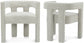 Anehta Boucle Fabric Accent | Dining Chair