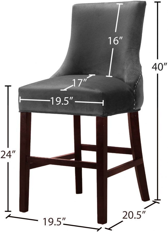 577 Hannah Velvet Counter Stool