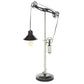 72981 Black Metal Industrial Table Lamp, 34" x 17" x 8"