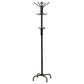 9102 Reilleoc 12 Hook Freestanding Coat Rack Hat Hanger Black