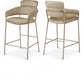 Aray Velvet Counter Stool