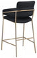 Aray Velvet Counter Stool