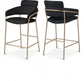 Aray Velvet Counter Stool