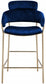 Aray Velvet Counter Stool