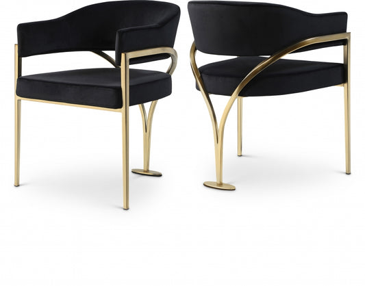 Nyledam Velvet Dining Chair