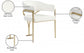 Nyledam Cream Vegan Leather Dining Chair