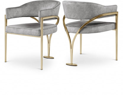 Nyledam Velvet Dining Chair