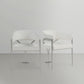 Nyledam Cream Vegan Leather Dining Chair
