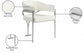Nyledam Cream Vegan Leather Dining Chair