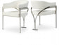Nyledam Cream Vegan Leather Dining Chair