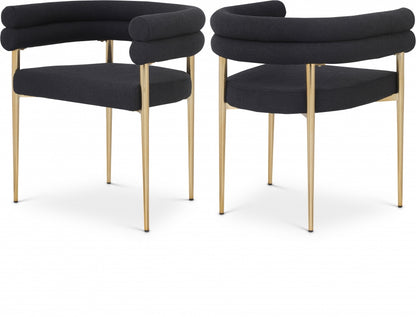 Elleirb Boucle Fabric Dining Chair