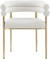 Elleirb Boucle Fabric Dining Chair