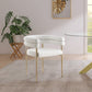 Elleirb Boucle Fabric Dining Chair