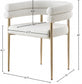 Elleirb Boucle Fabric Dining Chair