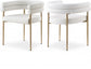 Elleirb Boucle Fabric Dining Chair