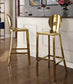 Xoddam Gold Stainless Steel Bar Stool