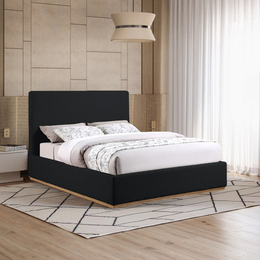 Ocanom Boucle Fabric Bed Queen