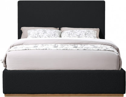 Ocanom Boucle Fabric Bed Queen
