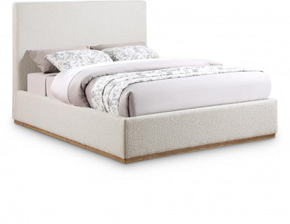 Ocanom Boucle Fabric Bed Queen