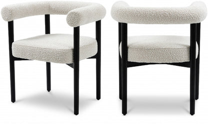 Ttayh Boucle Fabric Dining Chair