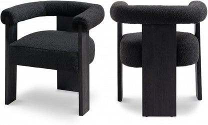 Lerrab Boucle Fabric Dining Chair