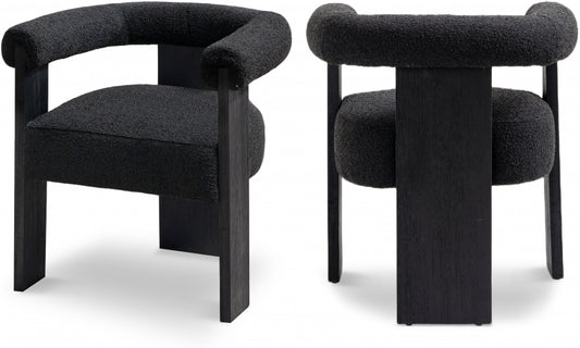 Lerrab Boucle Fabric Dining Chair